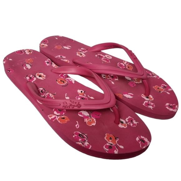 Coach Clementine Floral Flip Flop Thong Sandal - Picture 2 of 8